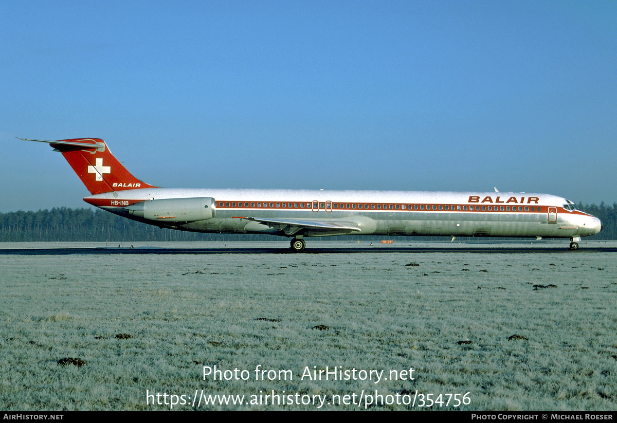 Aircraft Photo of HB-INB | McDonnell Douglas MD-81 (DC-9-81) | Balair | AirHistory.net #354756