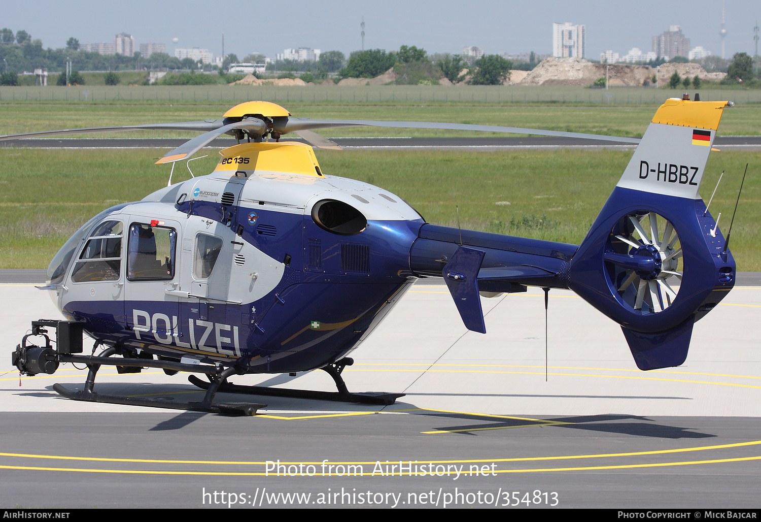 Aircraft Photo of D-HBBZ | Eurocopter EC-135P-2 | Polizei | AirHistory.net #354813