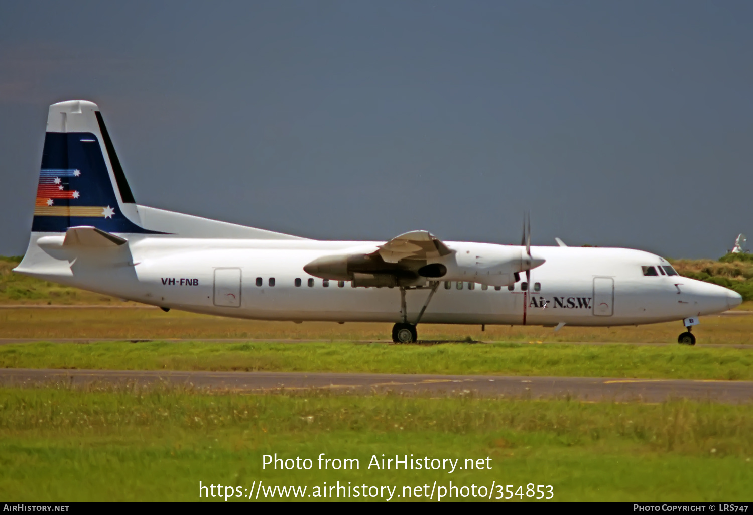 Aircraft Photo of VH-FNB | Fokker 50 | Air NSW | AirHistory.net #354853