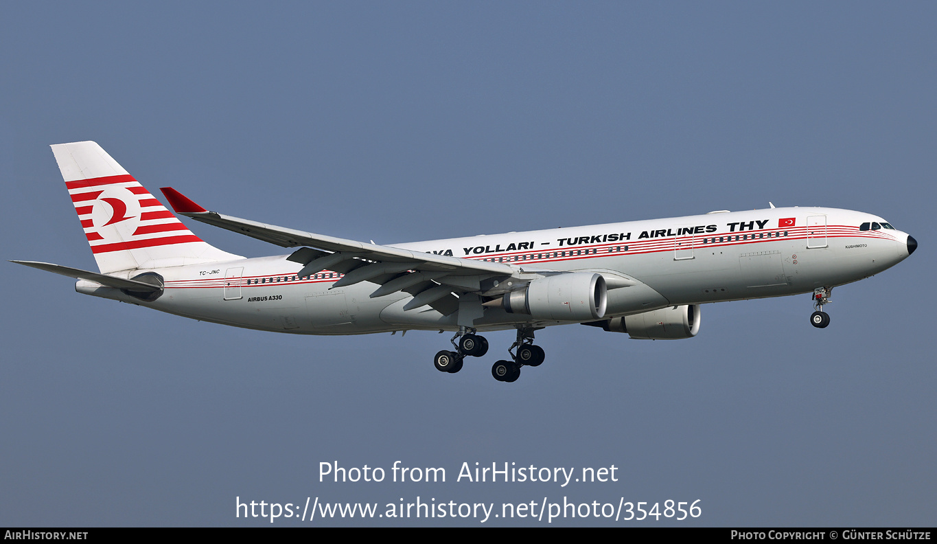 Aircraft Photo of TC-JNC | Airbus A330-203 | Turkish Airlines | THY Türk Hava Yolları - Turkish Airlines | AirHistory.net #354856