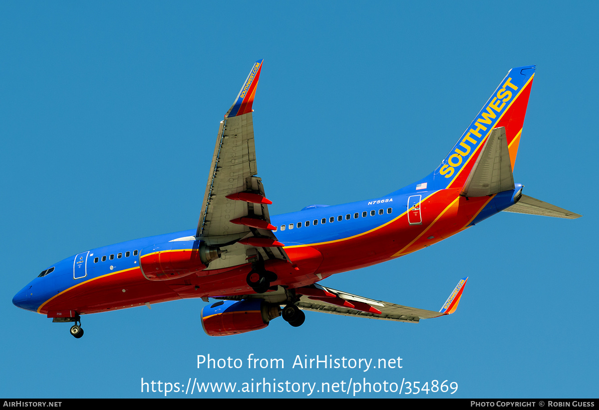 Aircraft Photo of N756SA | Boeing 737-7H4 | Southwest Airlines | AirHistory.net #354869