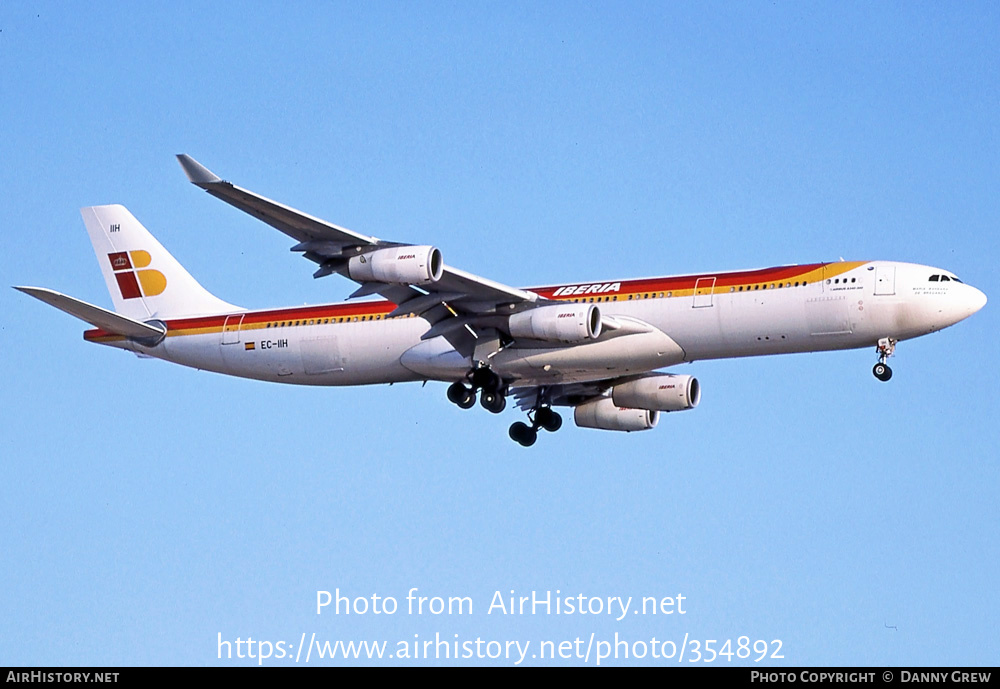 Aircraft Photo of EC-IIH | Airbus A340-313X | Iberia | AirHistory.net #354892