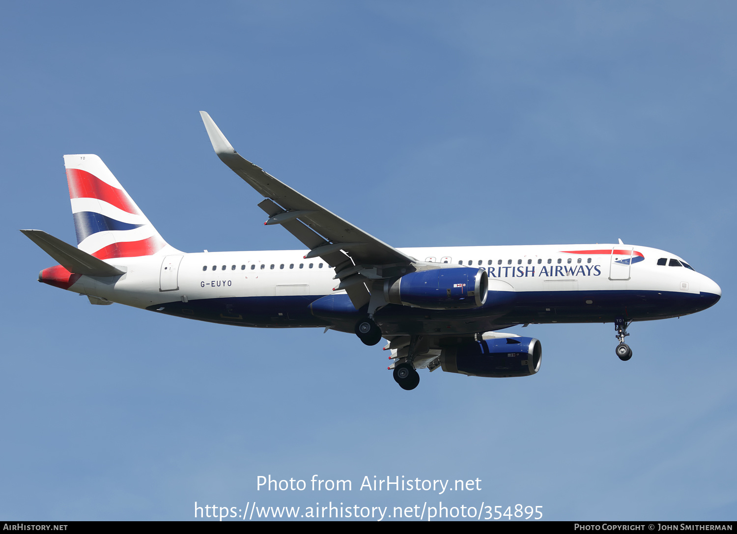 Aircraft Photo of G-EUYO | Airbus A320-232 | British Airways | AirHistory.net #354895