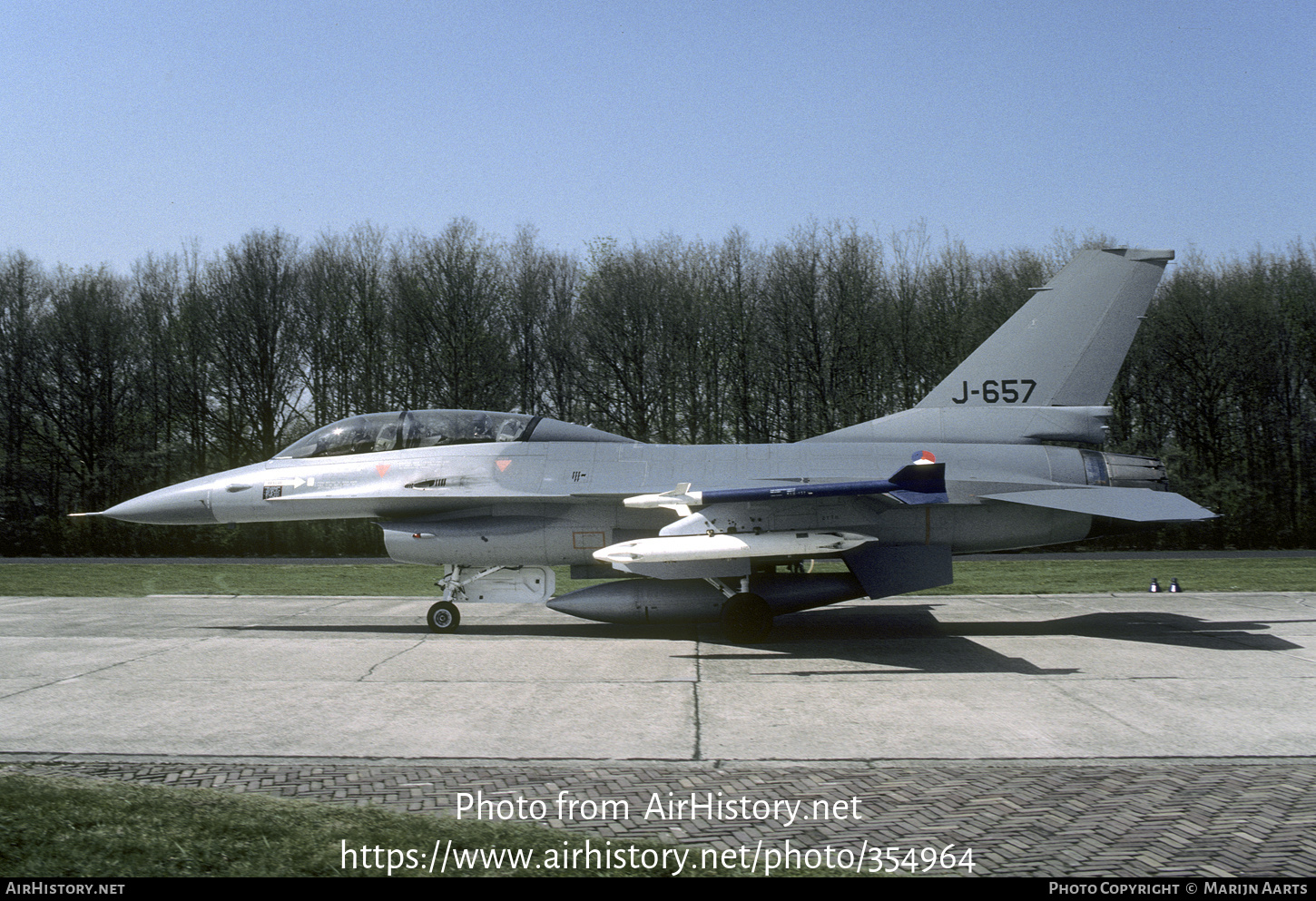 Aircraft Photo of J-657 | General Dynamics F-16B Fighting Falcon | Netherlands - Air Force | AirHistory.net #354964