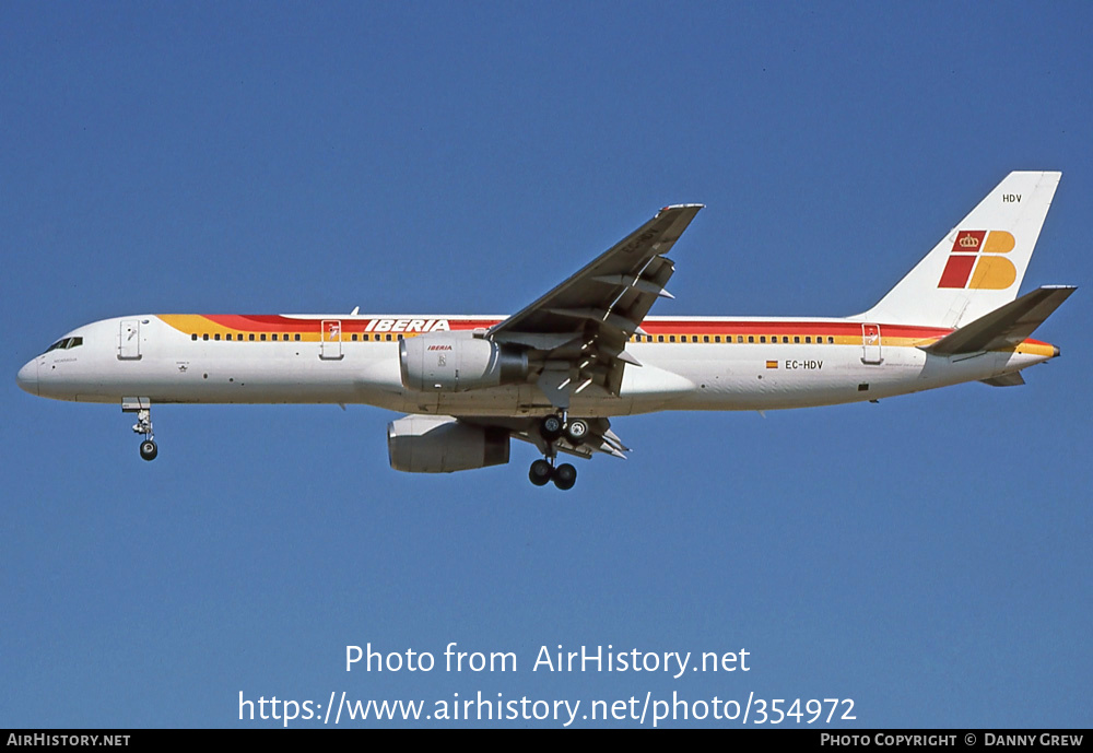 Aircraft Photo of EC-HDV | Boeing 757-256 | Iberia | AirHistory.net #354972