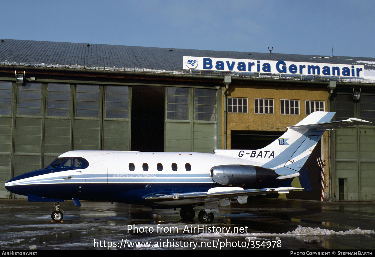 Aircraft Photo of G-BATA | Hawker Siddeley HS-125-403B | Beecham-Imperial Aviation | AirHistory.net #354978