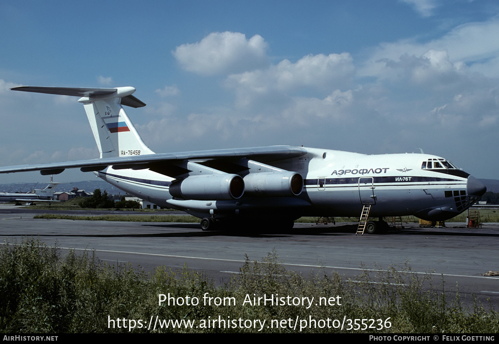 Aircraft Photo of RA-76458 | Ilyushin Il-76T | Aeroflot | AirHistory.net #355236