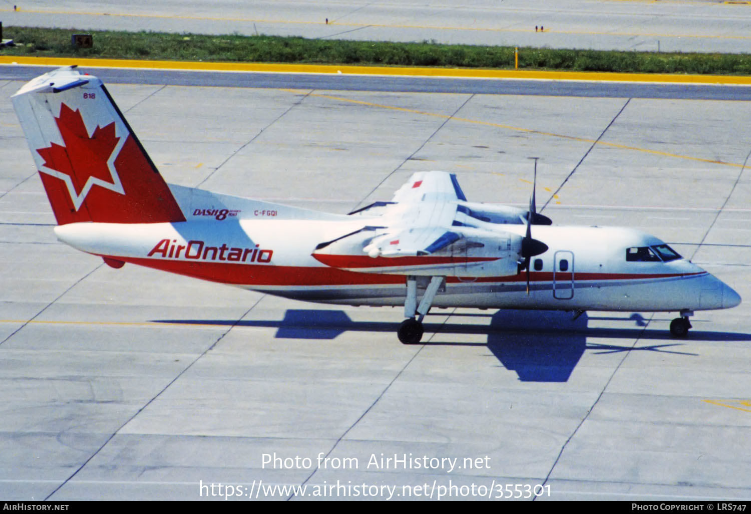 Aircraft Photo of C-FGQI | De Havilland Canada DHC-8-102 Dash 8 | Air Ontario | AirHistory.net #355301