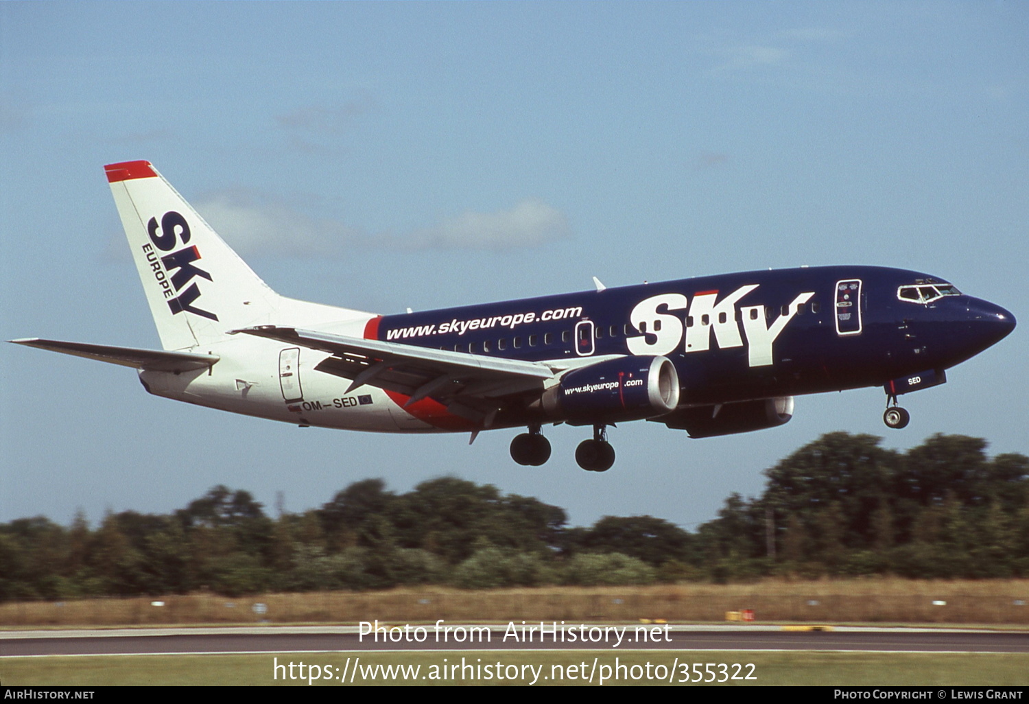 Aircraft Photo of OM-SED | Boeing 737-53C | SkyEurope Airlines | AirHistory.net #355322