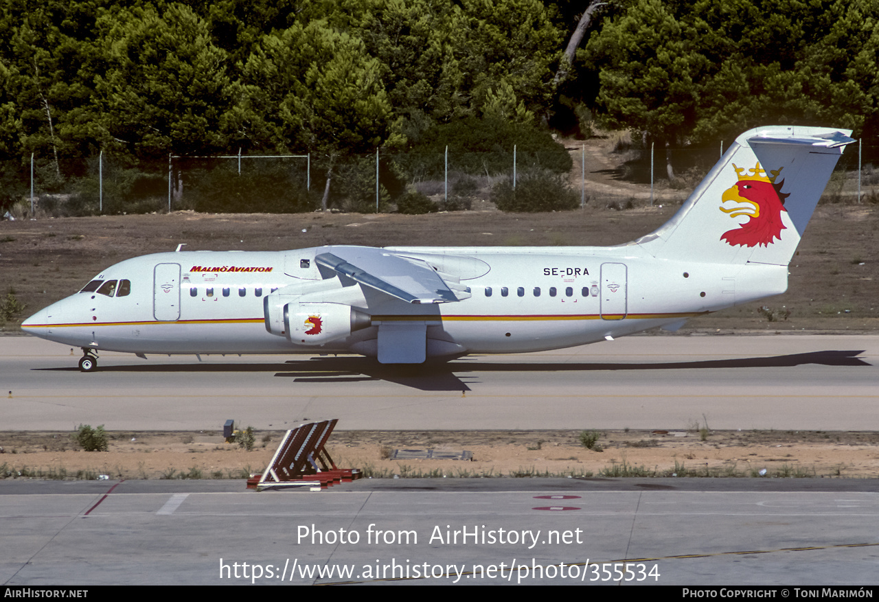 Aircraft Photo of SE-DRA | British Aerospace BAe-146-200 | Malmö Aviation | AirHistory.net #355534