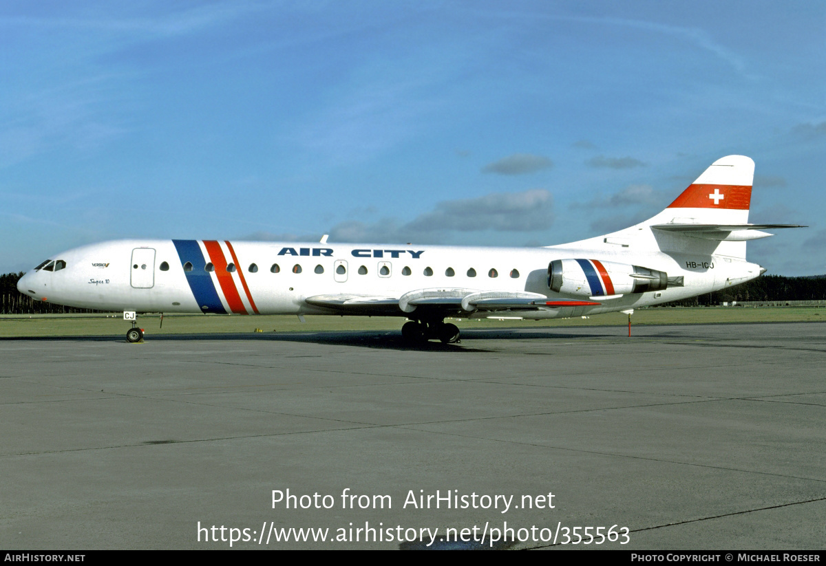 Aircraft Photo of HB-ICJ | Sud SE-210 Caravelle 10B3 Super B | Air City | AirHistory.net #355563