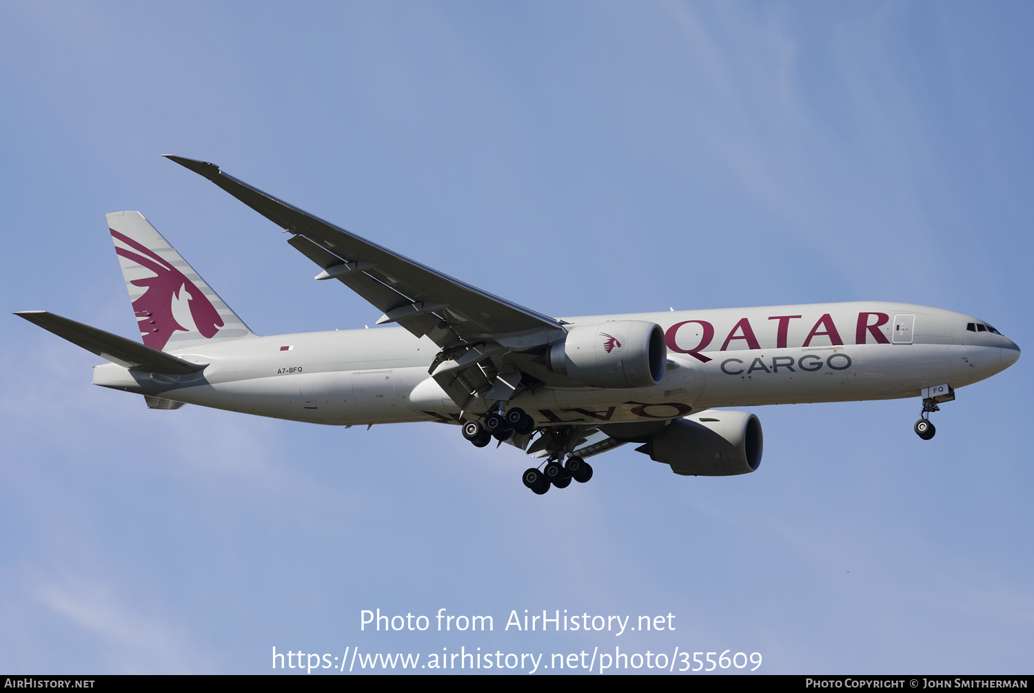 Aircraft Photo of A7-BFQ | Boeing 777-F | Qatar Airways Cargo | AirHistory.net #355609