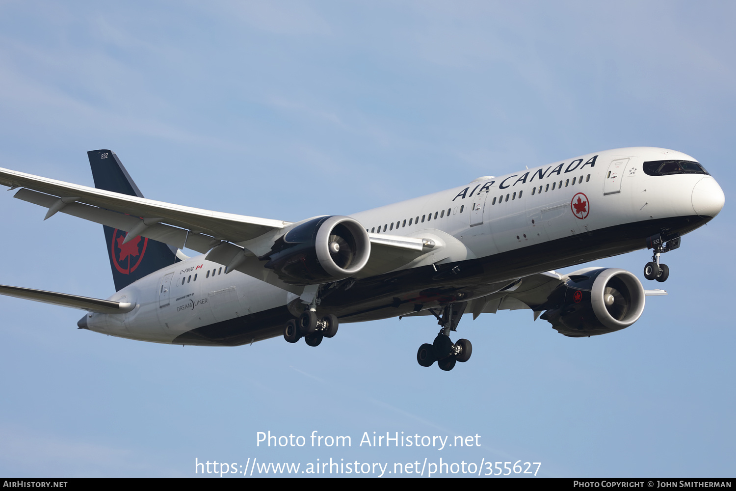 Aircraft Photo of C-FNOG | Boeing 787-9 Dreamliner | Air Canada | AirHistory.net #355627