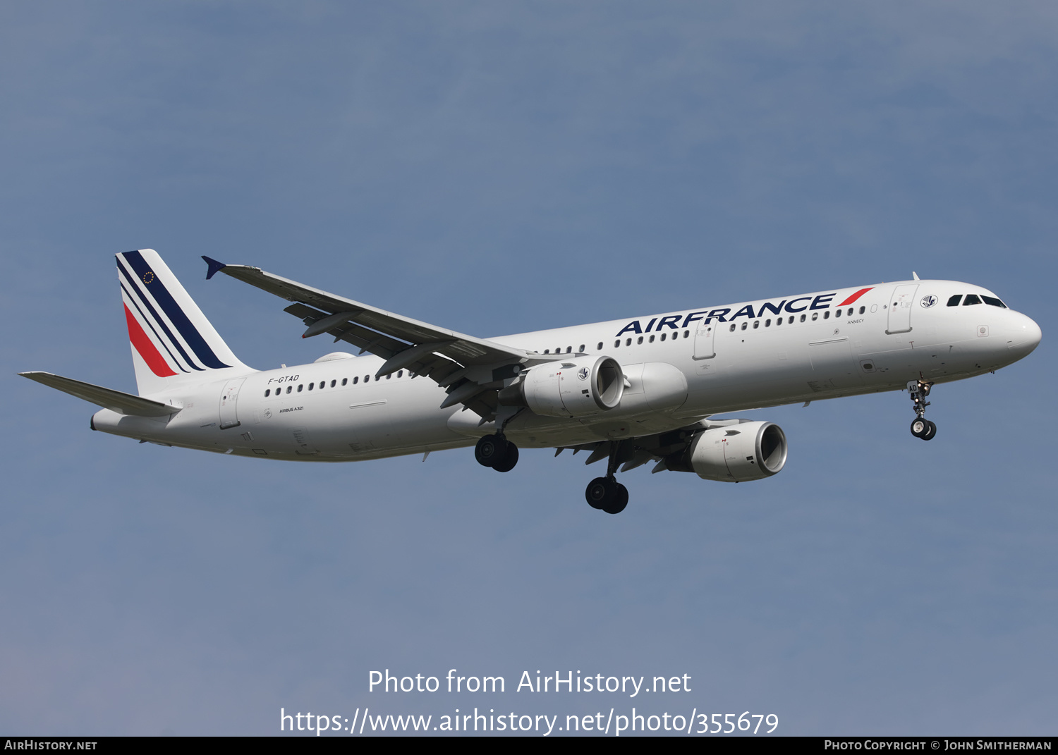 Aircraft Photo of F-GTAD | Airbus A321-212 | Air France | AirHistory.net #355679