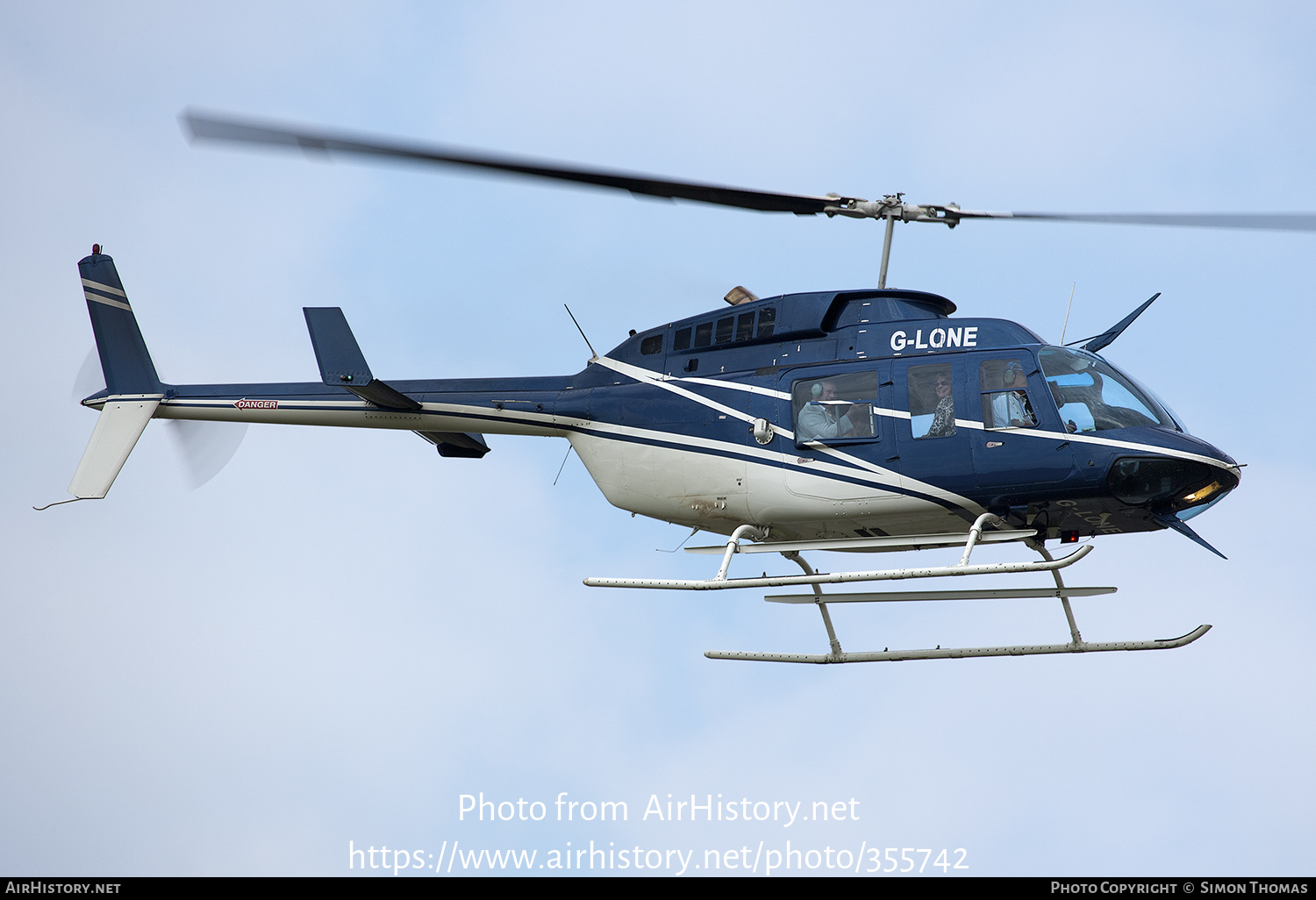 Aircraft Photo of G-LONE | Bell 206L-1 LongRanger II | AirHistory.net ...