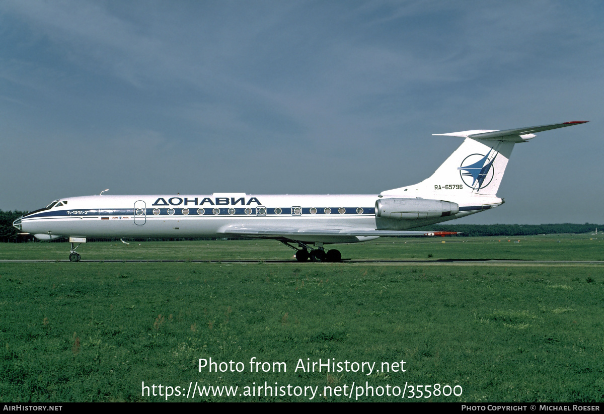 Aircraft Photo of RA-65796 | Tupolev Tu-134A | Donavia | AirHistory.net #355800