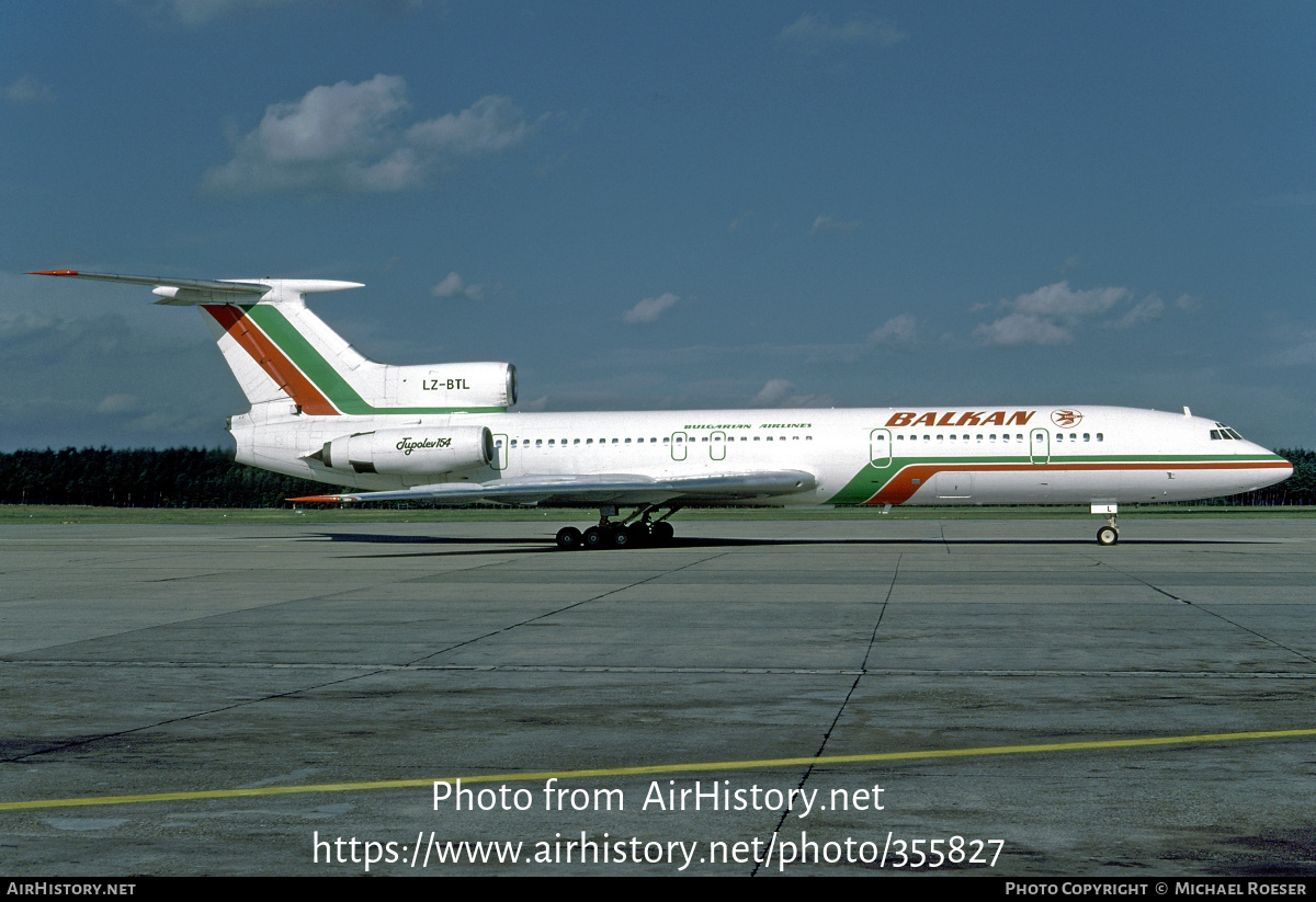 Aircraft Photo of LZ-BTL | Tupolev Tu-154B | Balkan - Bulgarian Airlines | AirHistory.net #355827