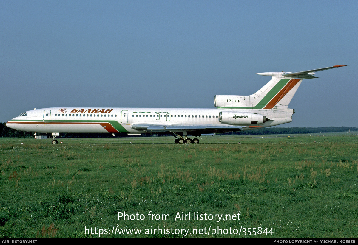 Aircraft Photo of LZ-BTF | Tupolev Tu-154B | Balkan - Bulgarian Airlines | AirHistory.net #355844