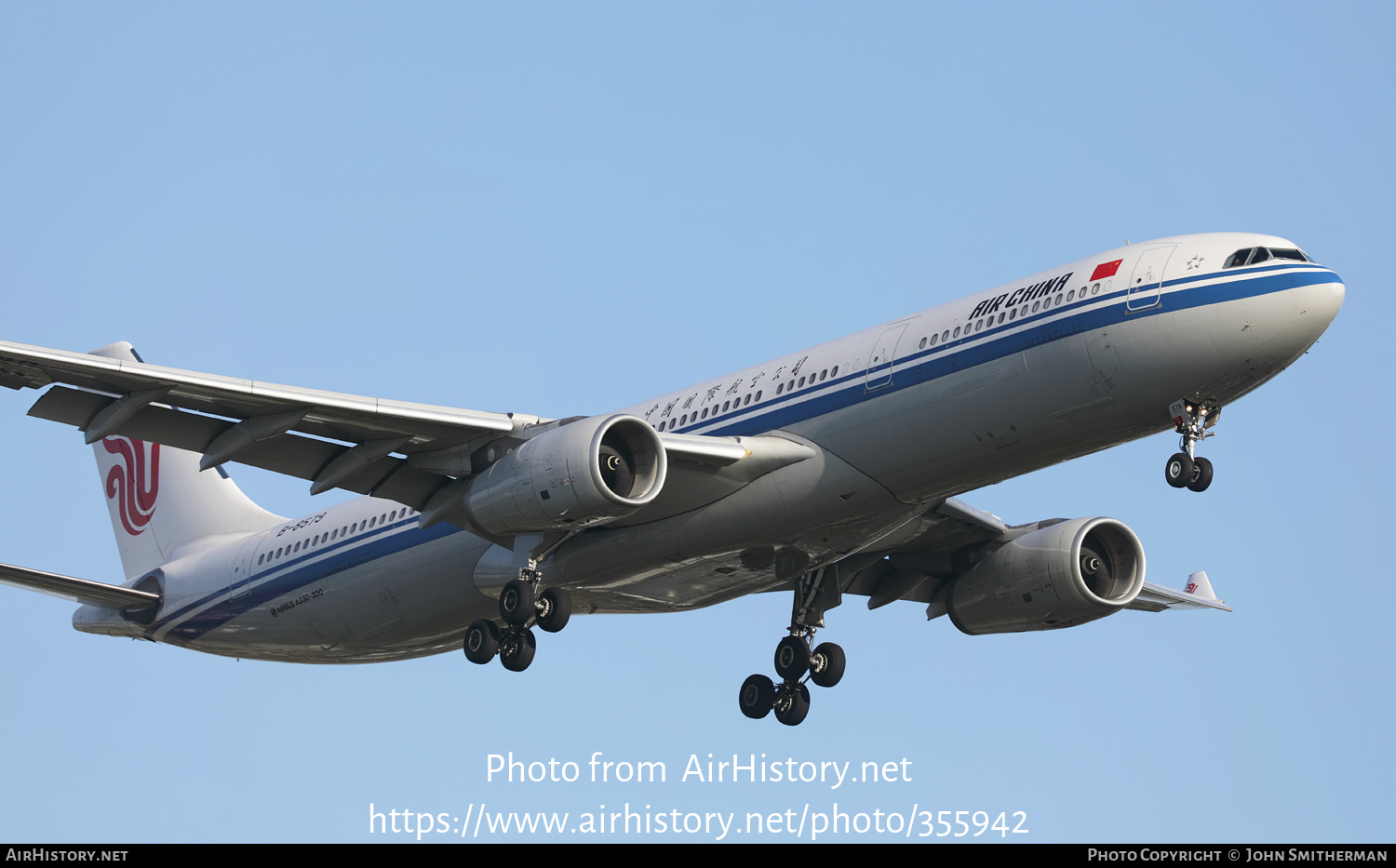 Aircraft Photo of B-8579 | Airbus A330-343 | Air China | AirHistory.net #355942