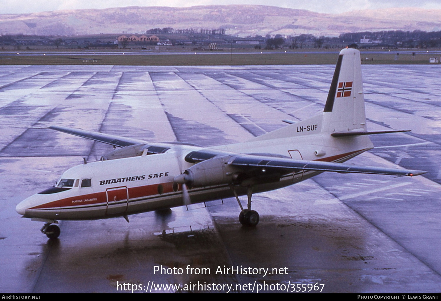 Aircraft Photo of LN-SUF | Fokker F27-100 Friendship | Braathens SAFE | AirHistory.net #355967