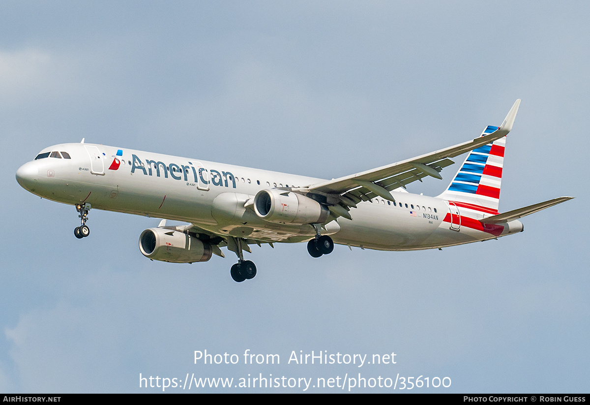 Aircraft Photo of N134AN | Airbus A321-231 | American Airlines | AirHistory.net #356100