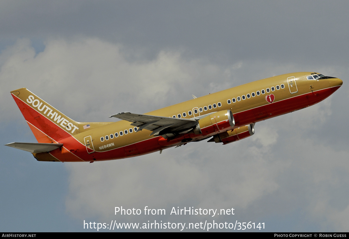 Aircraft Photo of N684WN | Boeing 737-3T0 | Southwest Airlines | AirHistory.net #356141