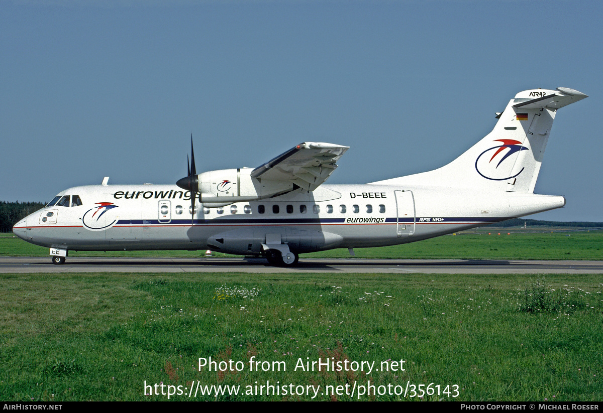 Aircraft Photo of D-BEEE | ATR ATR-42-320F | Eurowings | AirHistory.net #356143