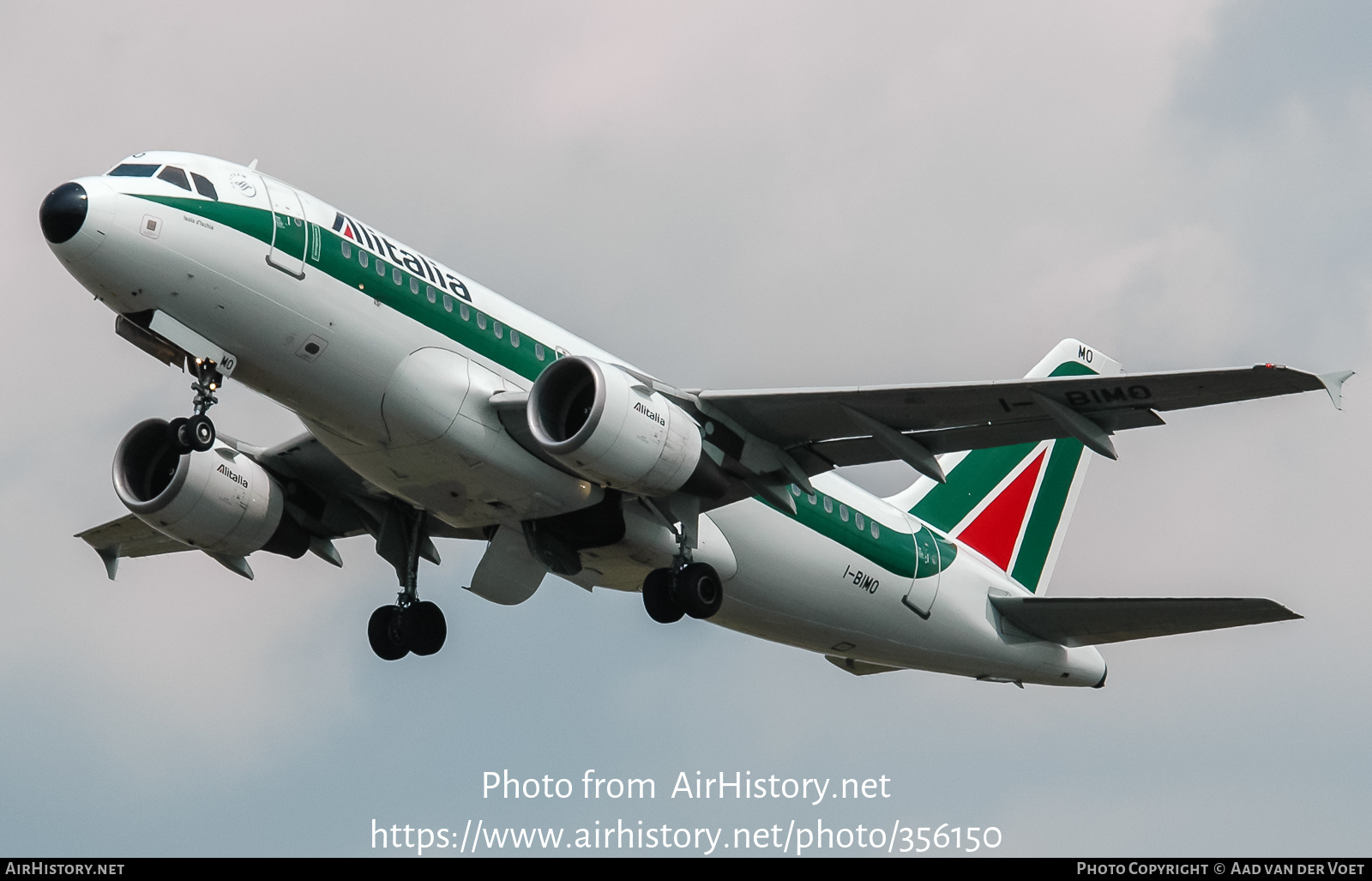 Aircraft Photo of I-BIMO | Airbus A319-112 | Alitalia | AirHistory.net #356150