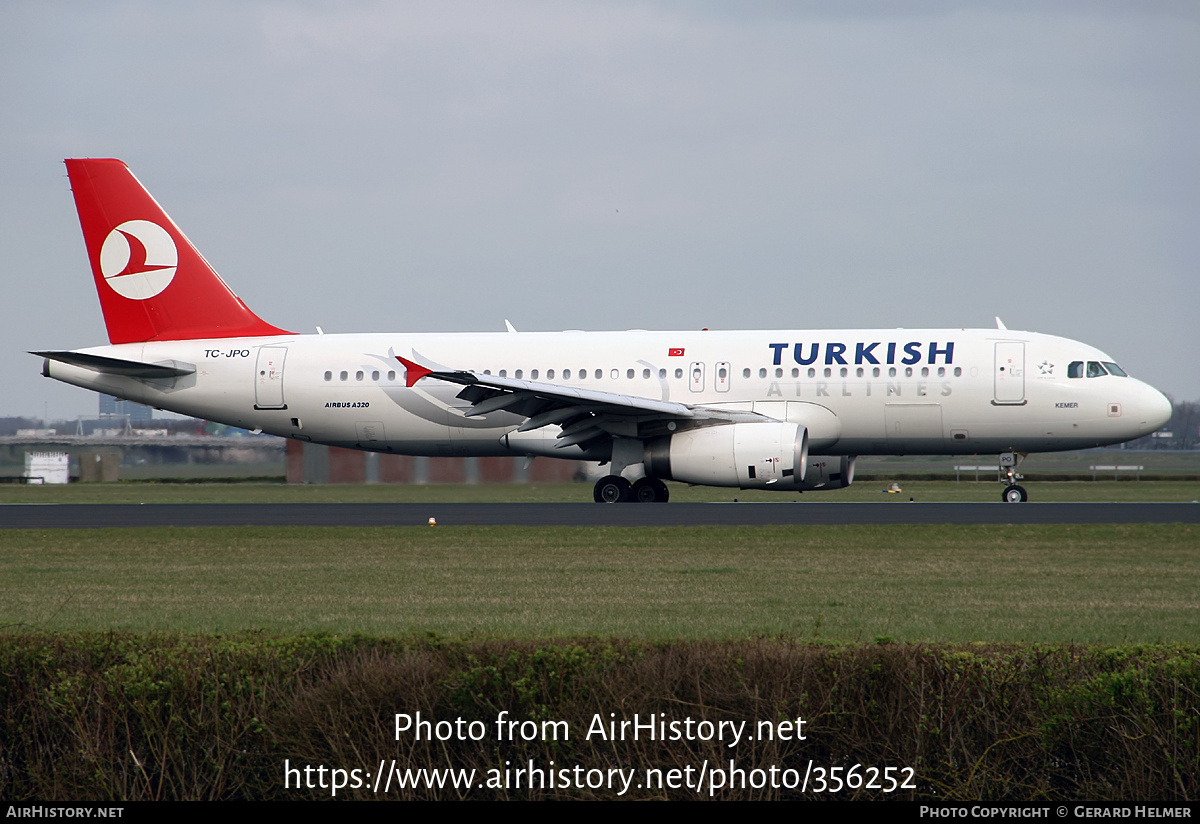 Aircraft Photo of TC-JPO | Airbus A320-232 | Turkish Airlines | AirHistory.net #356252