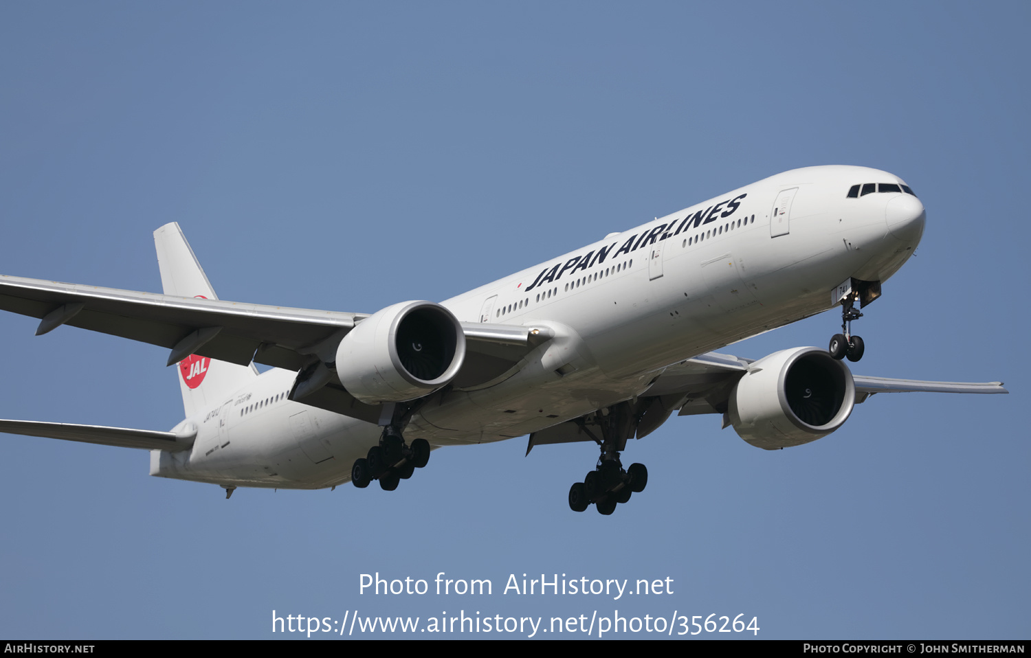 Aircraft Photo of JA741J | Boeing 777-346/ER | Japan Airlines - JAL | AirHistory.net #356264