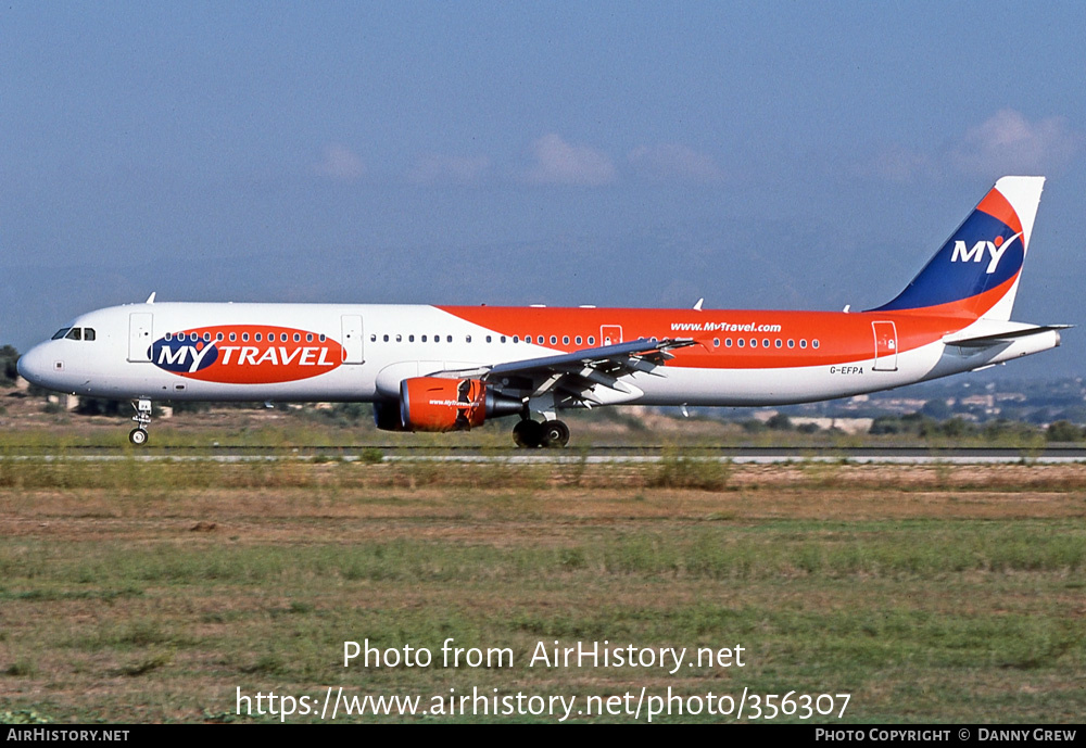 Aircraft Photo of G-EFPA | Airbus A321-211 | MyTravel Airways | AirHistory.net #356307