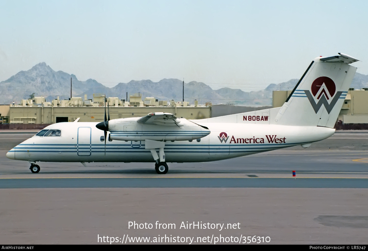 Aircraft Photo of N806AW | De Havilland Canada DHC-8-102 Dash 8 | America West Airlines | AirHistory.net #356310