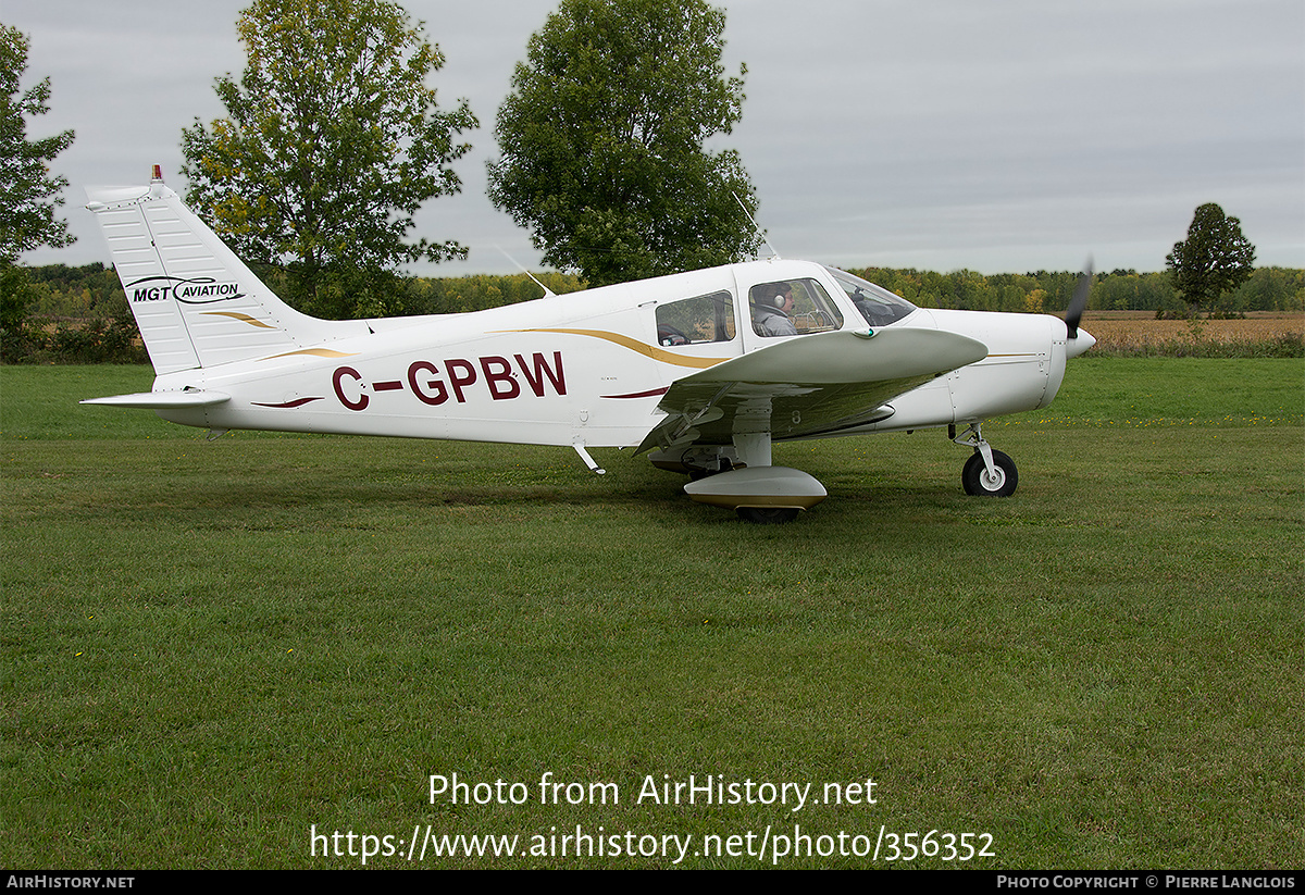 Aircraft Photo of C-GPBW | Piper PA-28-140 Cherokee | MGT Aviation | AirHistory.net #356352