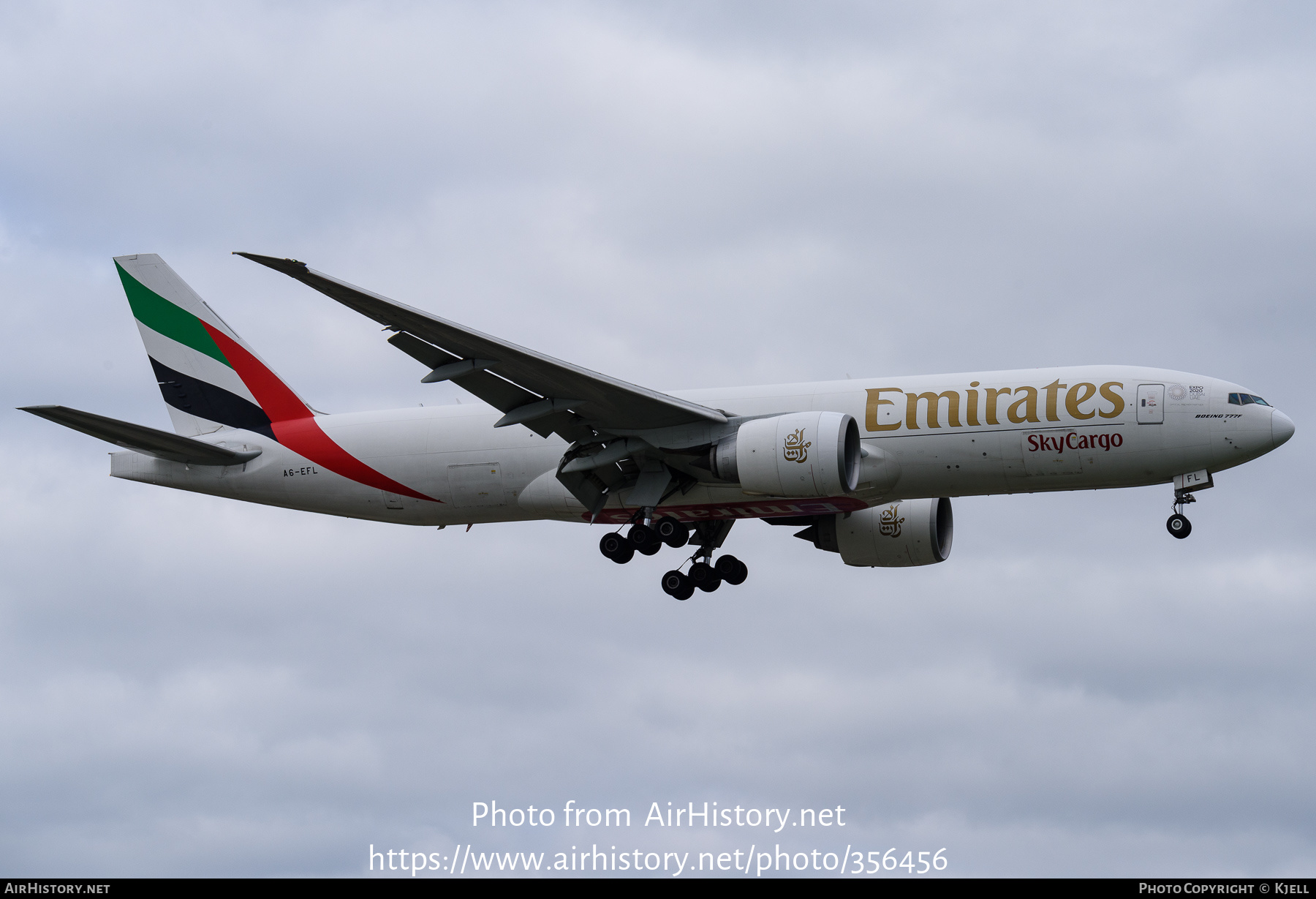 Aircraft Photo of A6-EFL | Boeing 777-F1H | Emirates SkyCargo | AirHistory.net #356456