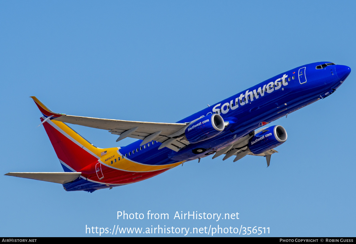 Aircraft Photo of N8501V | Boeing 737-8H4 | Southwest Airlines | AirHistory.net #356511