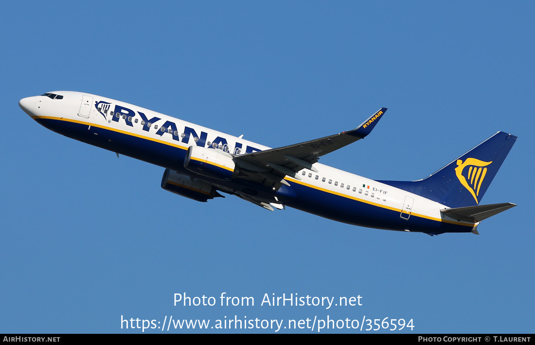 Aircraft Photo of EI-FIF | Boeing 737-8AS | Ryanair | AirHistory.net #356594