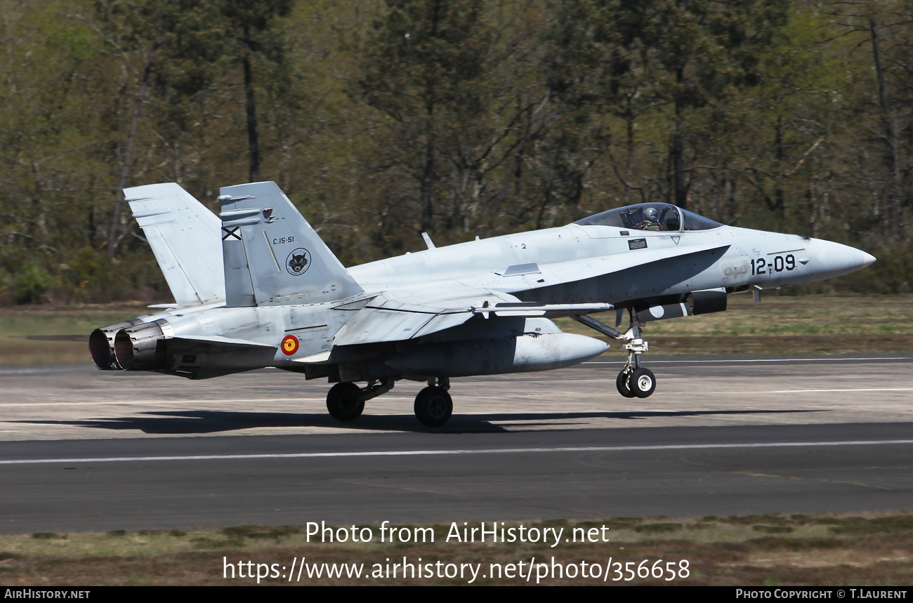 Aircraft Photo of C15-51 | McDonnell Douglas EF-18A Hornet | Spain - Air Force | AirHistory.net #356658