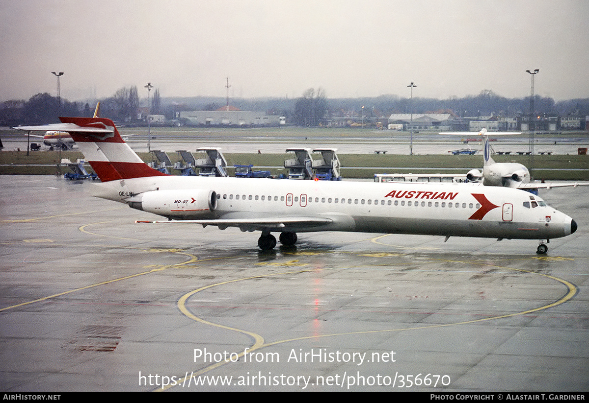 Aircraft Photo of OE-LML | McDonnell Douglas MD-87 (DC-9-87) | Austrian Airlines | AirHistory.net #356670