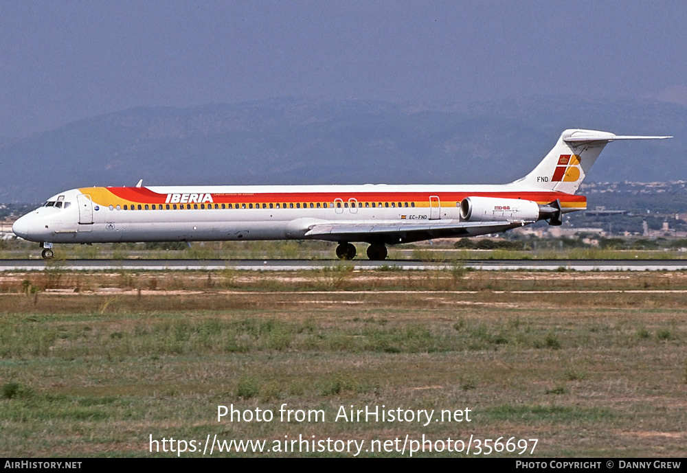 Aircraft Photo of EC-FND | McDonnell Douglas MD-88 | Iberia | AirHistory.net #356697