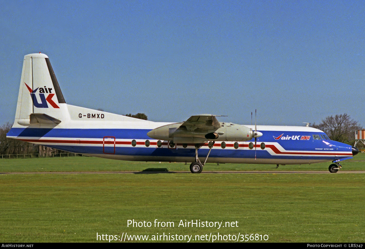 Aircraft Photo of G-BMXD | Fokker F27-500 Friendship | Air UK | AirHistory.net #356810