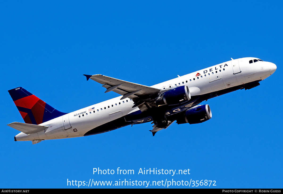 Aircraft Photo of N349NW | Airbus A320-212 | Delta Air Lines | AirHistory.net #356872