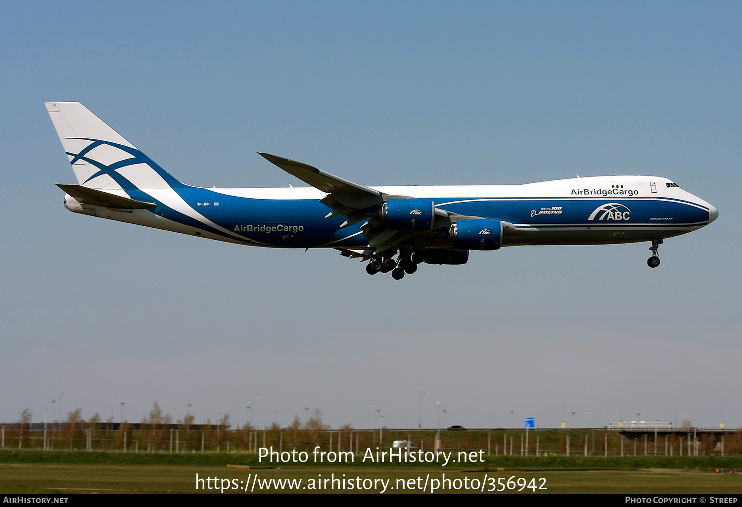 Aircraft Photo of VP-BIN | Boeing 747-83QF/SCD | ABC - AirBridgeCargo Airlines | AirHistory.net #356942