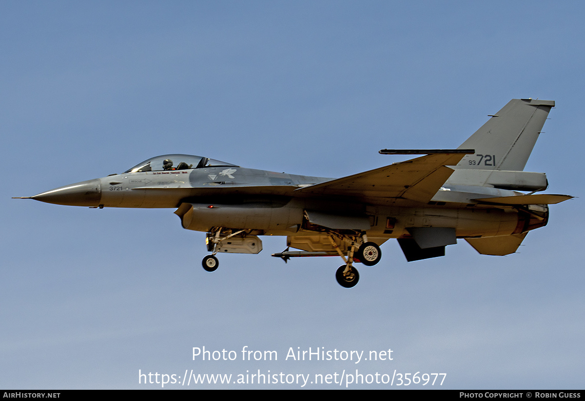 Aircraft Photo of 93-0721 / AF93-721 | General Dynamics F-16A Fighting Falcon | USA - Air Force | AirHistory.net #356977