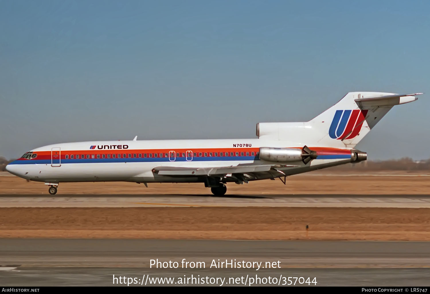 Aircraft Photo of N7078U | Boeing 727-22 | United Airlines | AirHistory.net #357044