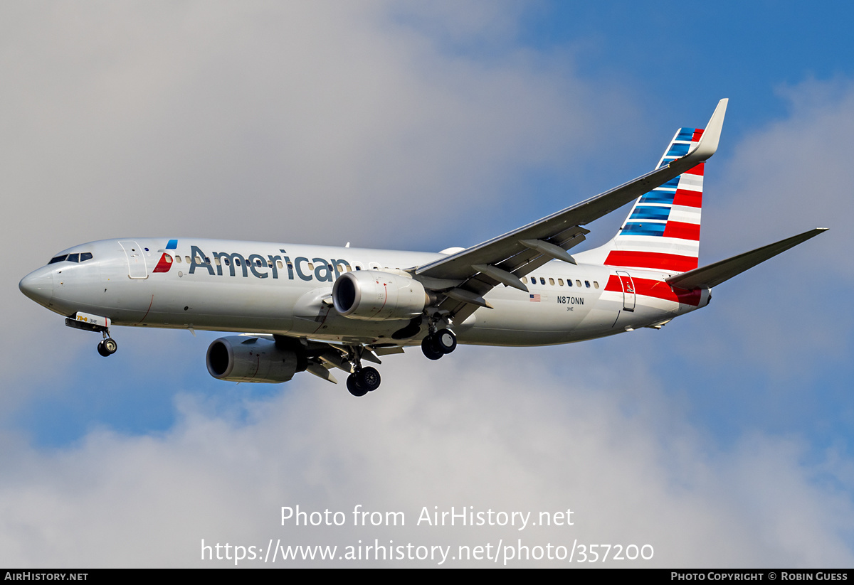 Aircraft Photo of N870NN | Boeing 737-823 | American Airlines | AirHistory.net #357200