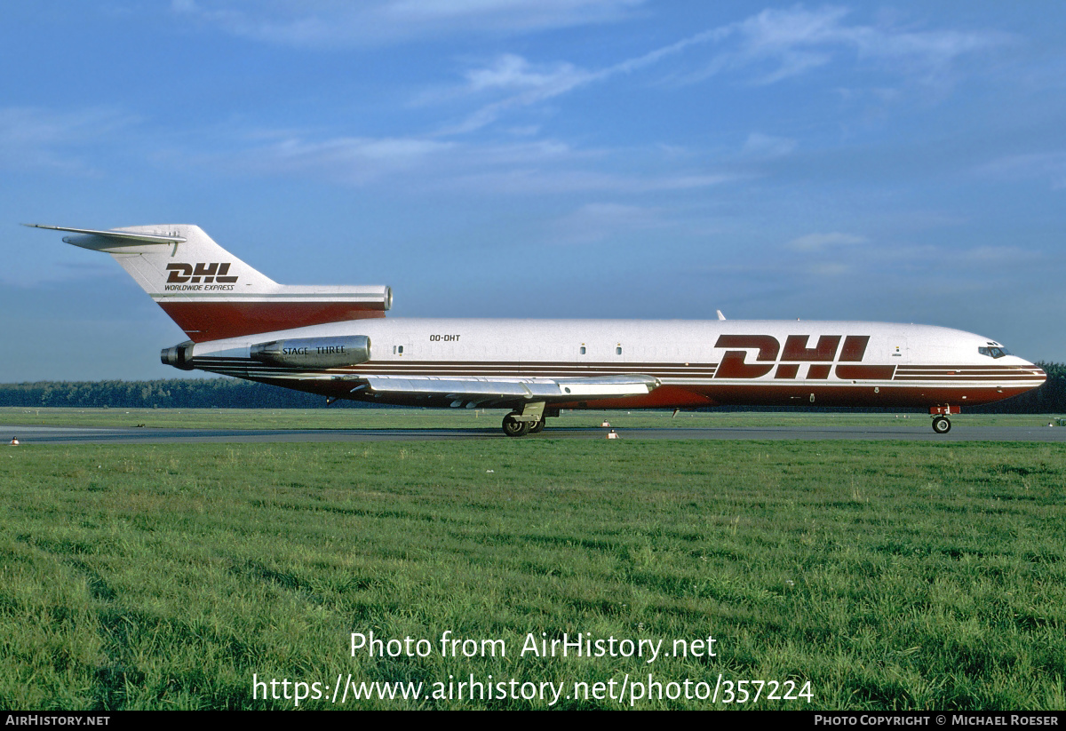 Aircraft Photo of OO-DHT | Boeing 727-223(F) | DHL Worldwide Express | AirHistory.net #357224