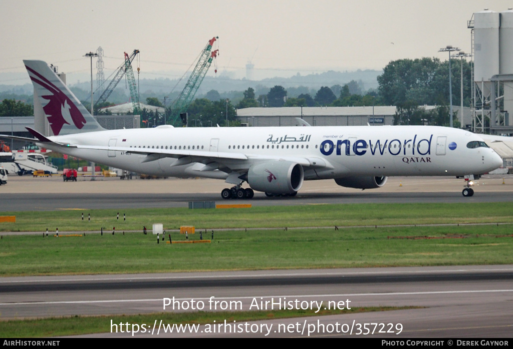 Aircraft Photo of A7-ALZ | Airbus A350-941 | Qatar Airways | AirHistory.net #357229