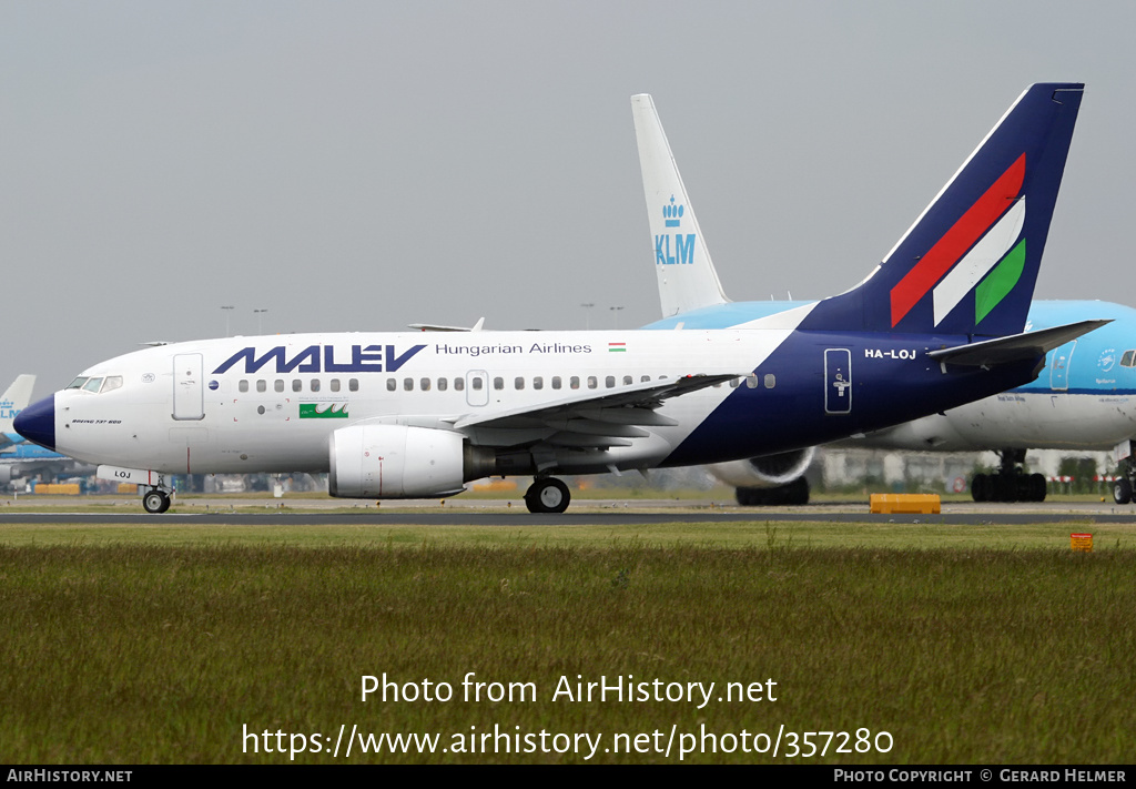 Aircraft Photo of HA-LOJ | Boeing 737-6Q8 | Malév - Hungarian Airlines | AirHistory.net #357280