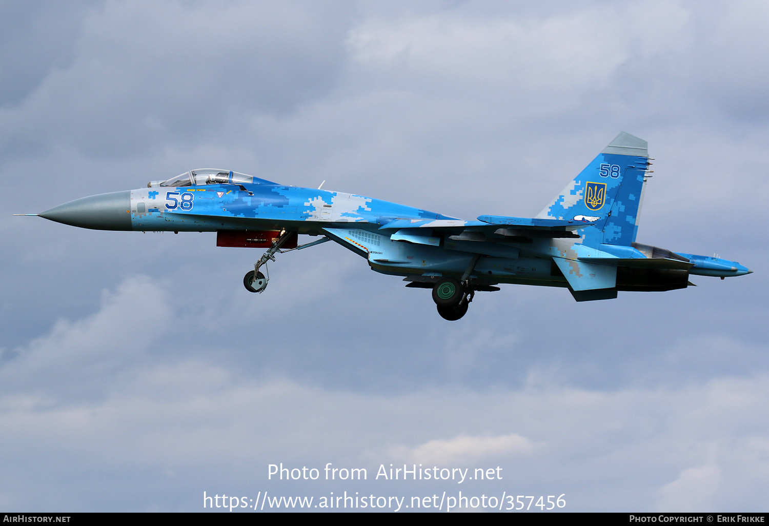 Aircraft Photo of 58 blue | Sukhoi Su-27P1M | Ukraine - Air Force | AirHistory.net #357456