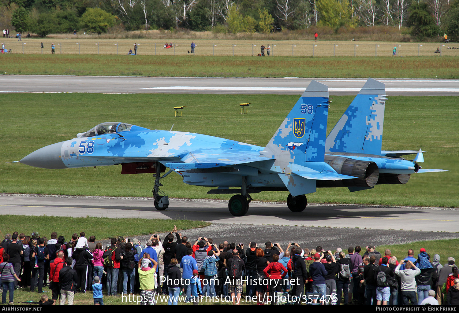 Aircraft Photo of 58 blue | Sukhoi Su-27P1M | Ukraine - Air Force | AirHistory.net #357476